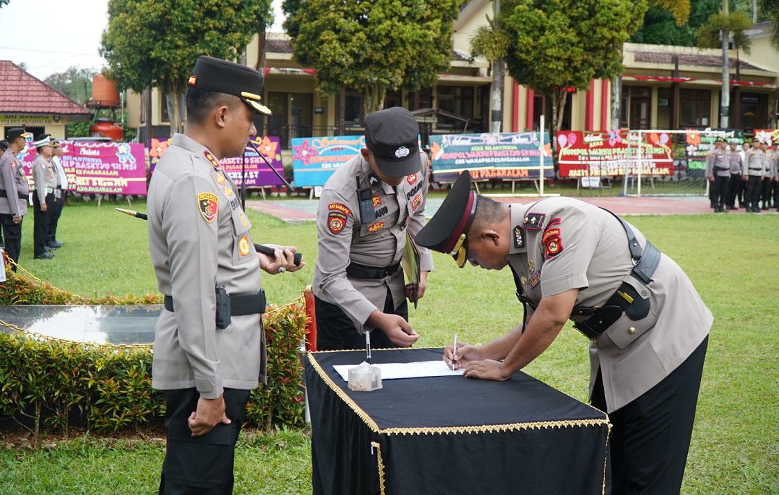 AKBP Erwin AG Pimpin Sertijab Waka Polres dan PJU