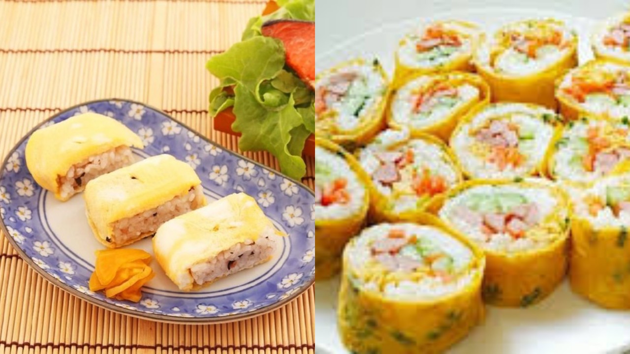 Cara Praktis Membuat Kreasi Nasi Gulung Telur, untuk Bekal Anak Sekolah!