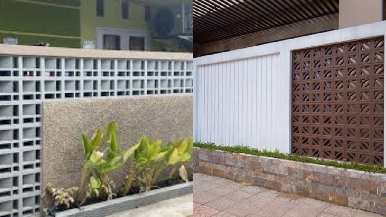 Ide Desain Pagar Tembok Roster agar Rumah Terlihat Lebih Menarik!
