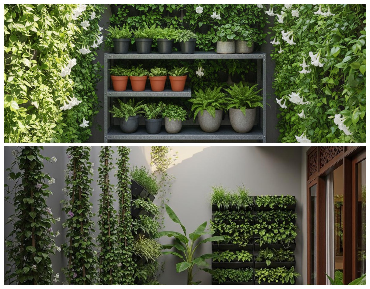 11 Model Asri dengan Pot Tanaman Rambat yang Bikin Rumah Makin Cantik dan Adem