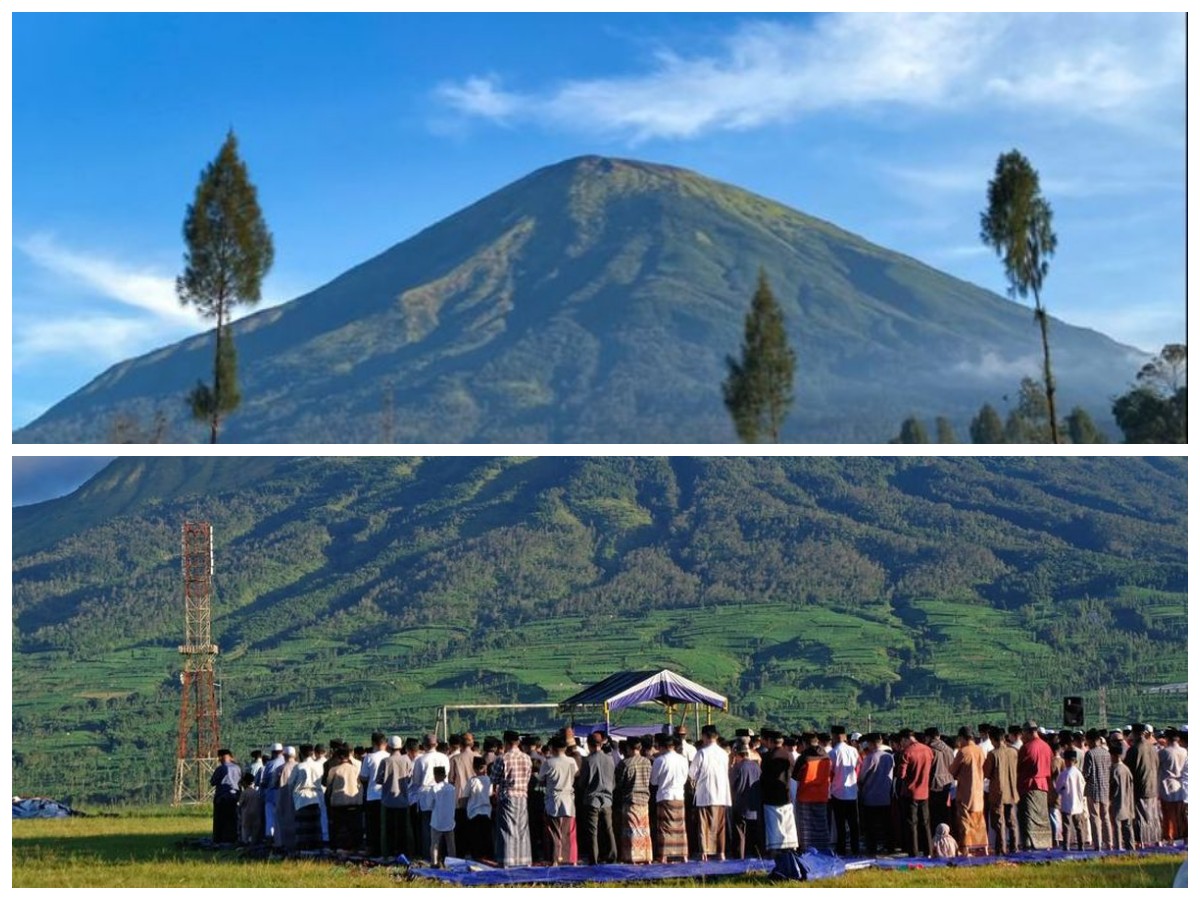 Pesona Salat Ied di Tengah Panorama Pegunungan Jawa Tengah yang Memukau