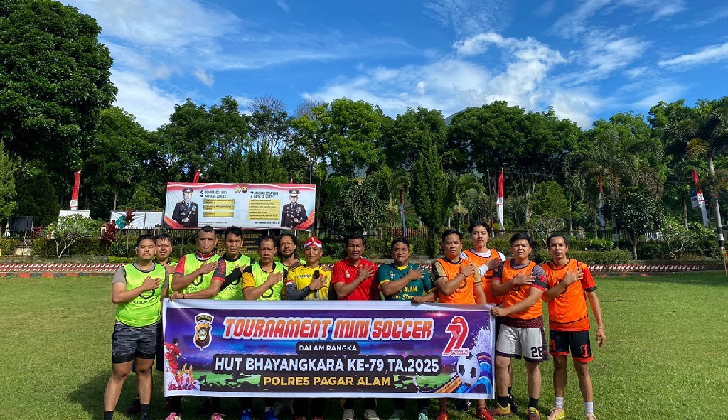 Gelar Turnamen Mini Soccer Meriahkan HUT Bhayangkara ke-79
