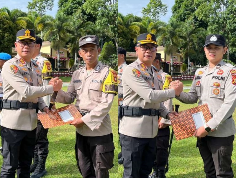 Berdedikasi Dalam Kinerja, Anggota Polres Pagar Alam Diganjar Penghargaan