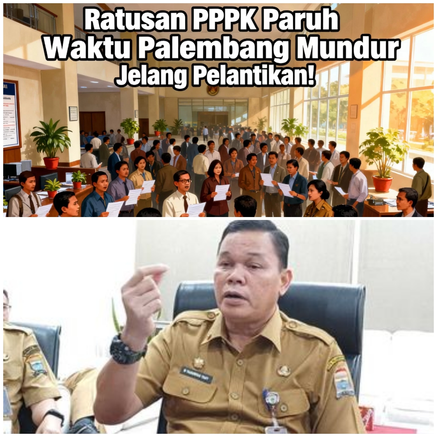 Jelang Pelantikan 22 Desember, 143 PPPK Paruh Waktu di Palembang Resmi Mengundurkan Diri