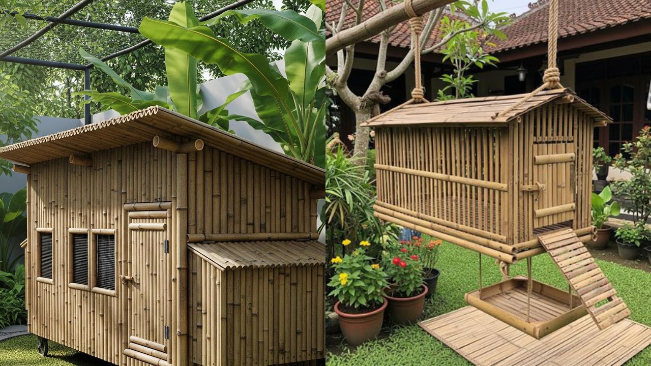 Inspirasi Kandang Ayam Bambu Bekas yang Sederhana dan Hemat Biaya!
