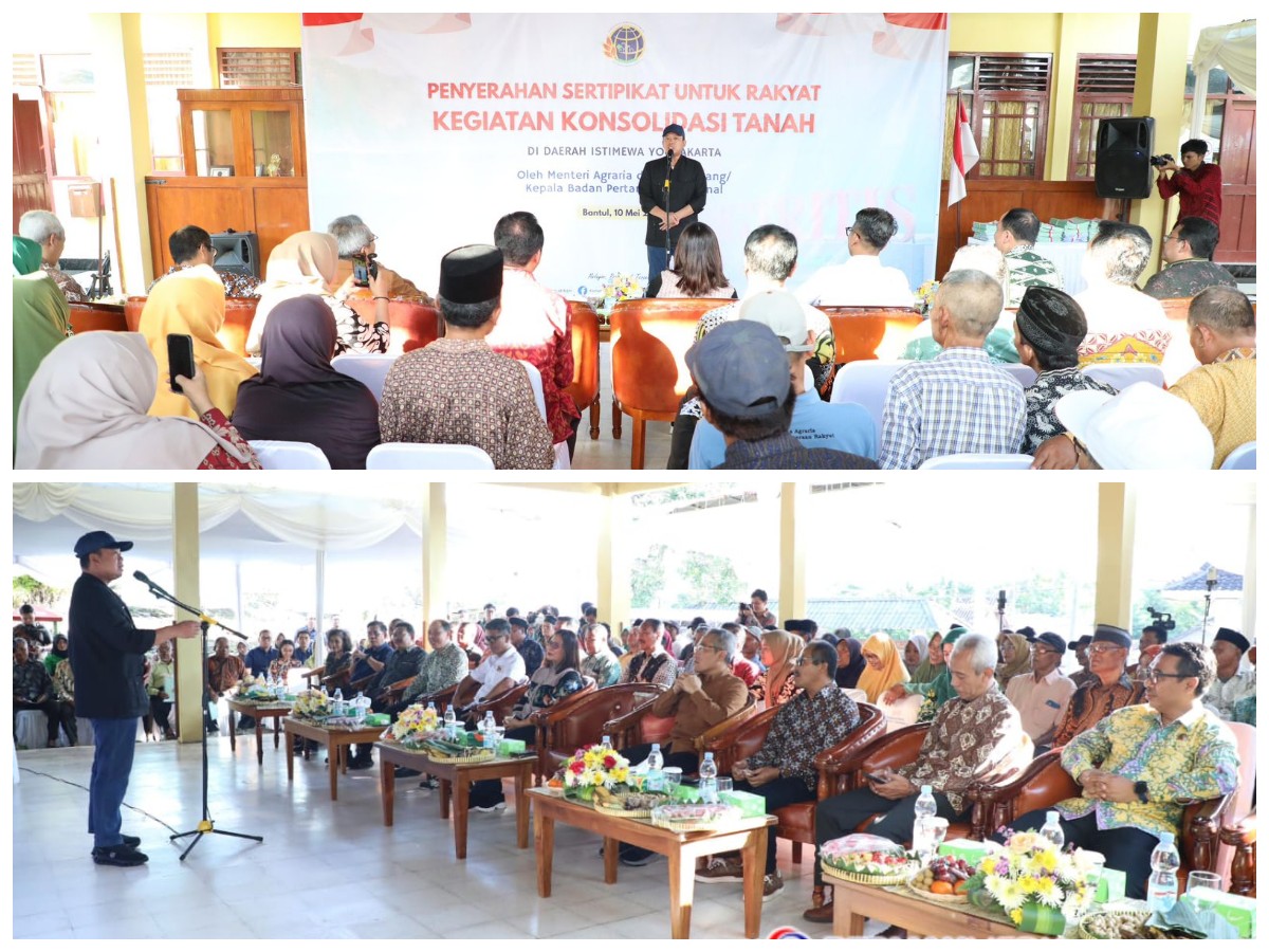 Menteri ATR/Kepala BPN Dorong Pemanfaatan Tanah Parangtritis untuk Masa Depan Keluarga