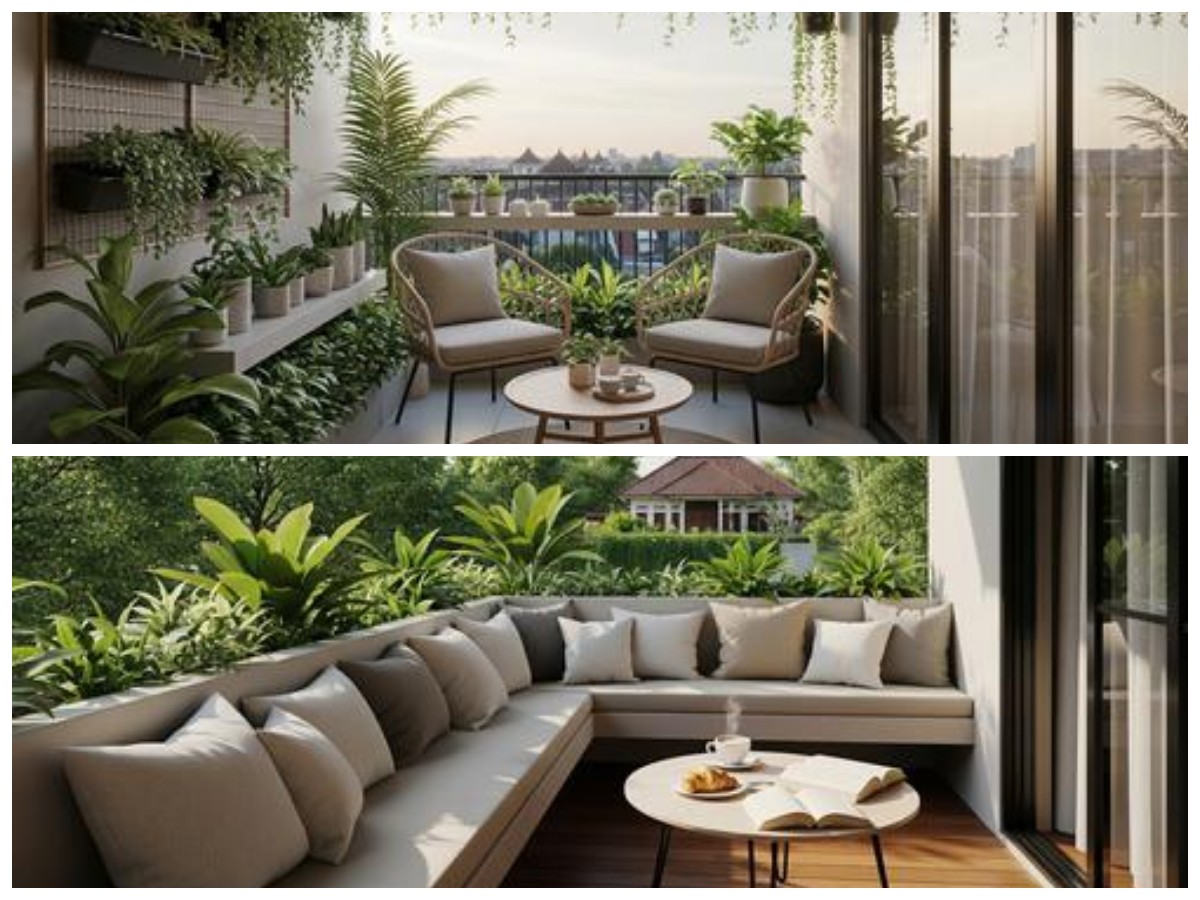 Inspirasi Balkon Rumah Nuansa Kafe, Tempat Santai Asyik di Sore Hari