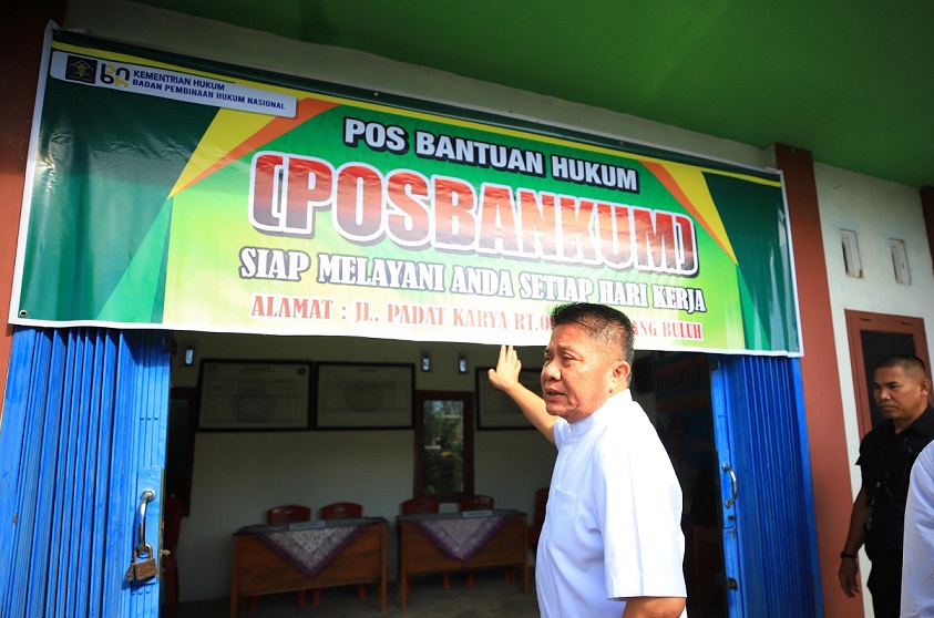 Desa Talang Buluh Percontohan Posbakum Pertama di Sumsel