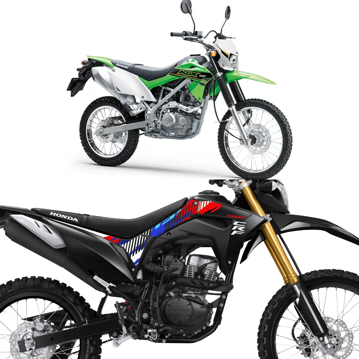Kawasaki KLX 150 vs Honda CRF150L: Cek Perbandingan Spesifikasi dan Harga Terbaru