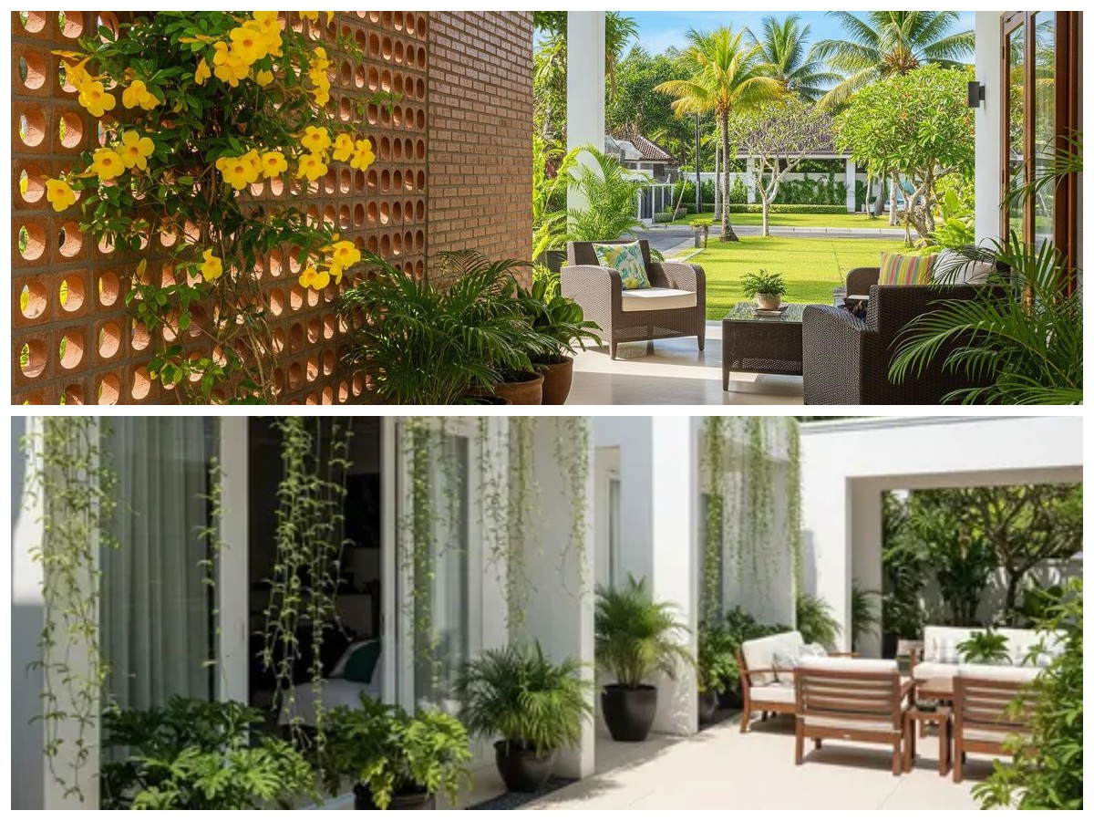 Teras Roster Modern dengan Tanaman Rambat: 7 Inspirasi Hunian Sejuk dan Menawan