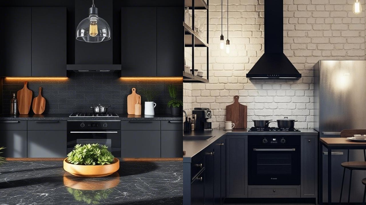 Lampu Gantung Minimalis yang Bikin Dapur Hitam Tampak Lebih Berkelas!