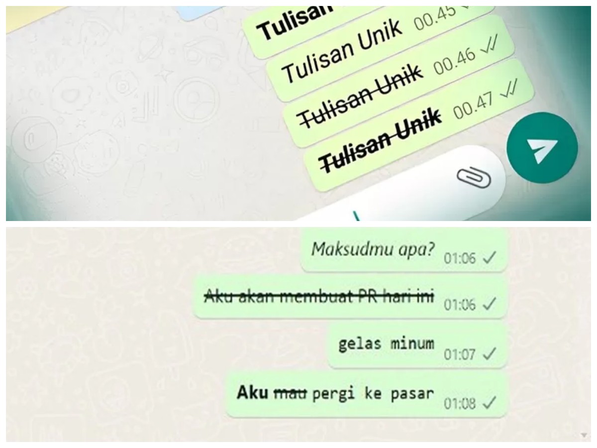Trik Bikin Tulisan Keren di WhatsApp Tanpa Aplikasi, Gampang Banget!