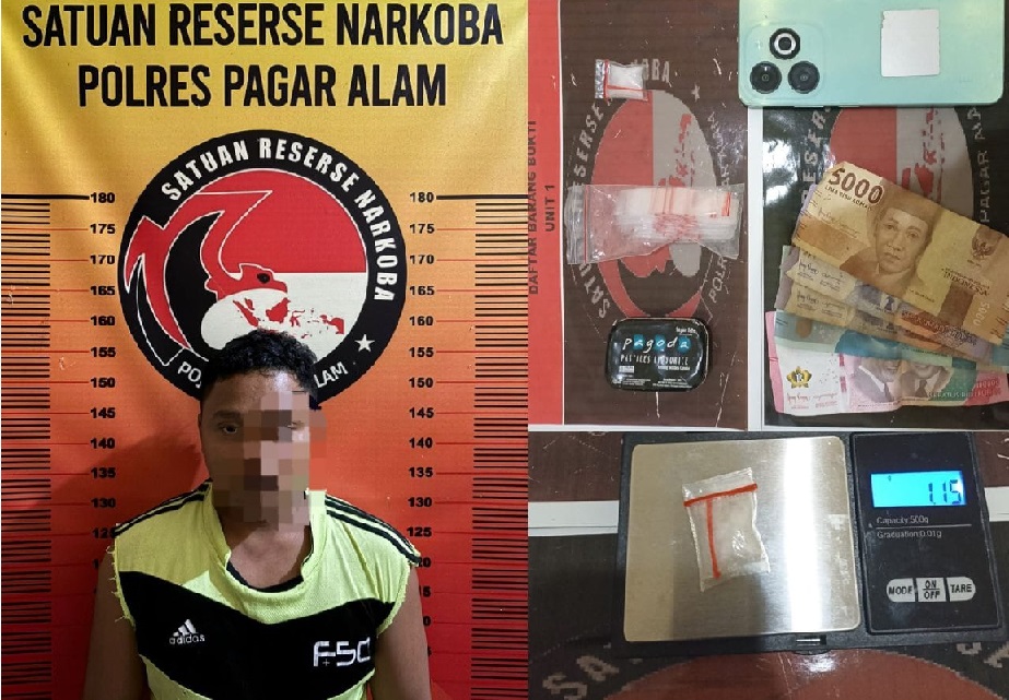 Pengedar Sabu Ini Diringkus di Kontarakannya, Amankan Sepaket Sabu 1,15 Gram