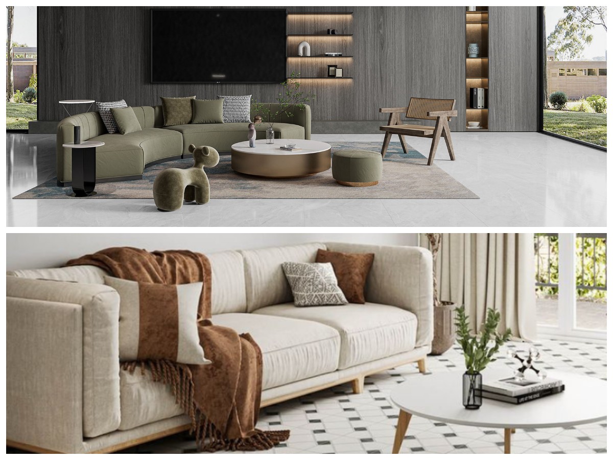 Keramik Lantai Ruang Tamu Aesthetic yang Anti Licin dan Mudah Dibersihkan!