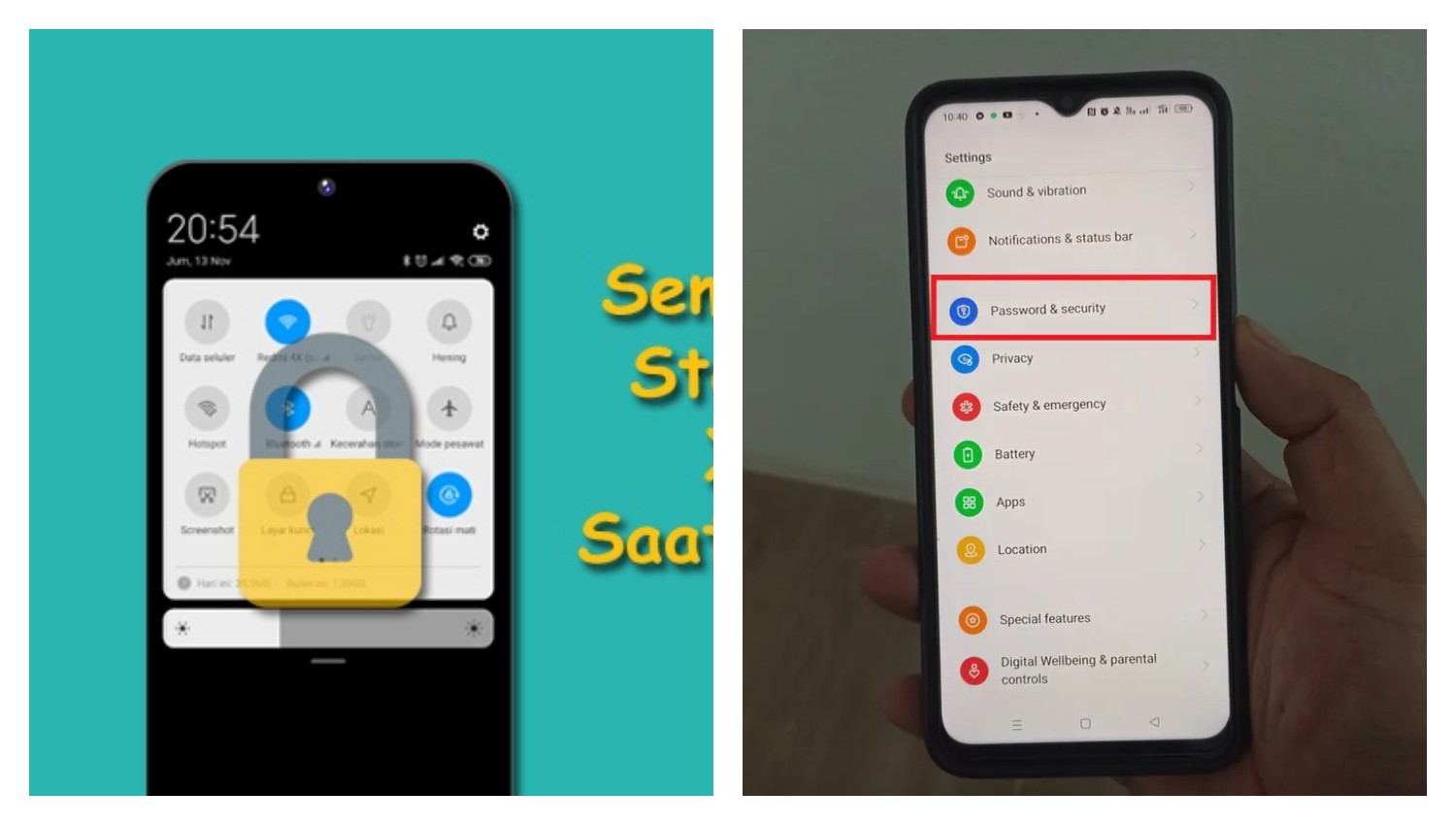 Tampilan Lebih Rapi, Cara Menyembunyikan Status Bar di Layar Kunci HP
