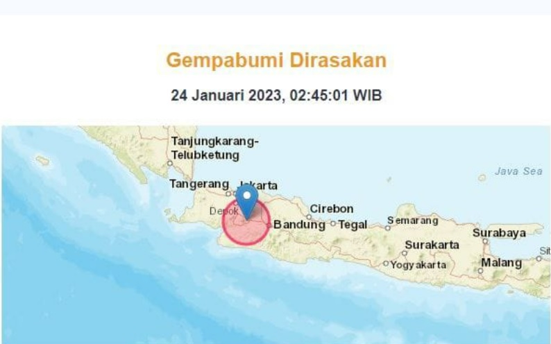 Cianjur Kembali Diguncang Gempa 4,3 Magnitudo, Bahkan Terasa Hingga Depok