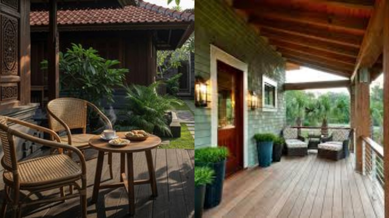Desain Teras Dekat Halaman Belakang, Area Santai Favorit Keluarga!