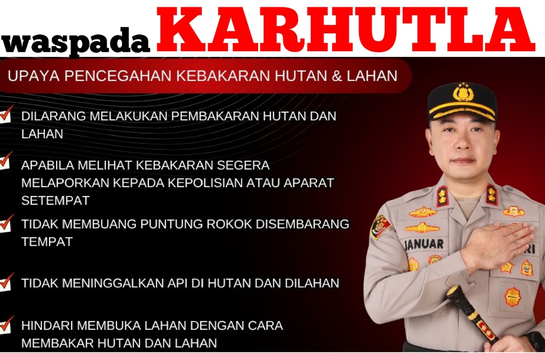 Peringatan Dini Waspada Karhutla, AKBP Januar KS Persada Serukan Tindakan Ini