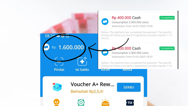 Modal Tap-Tap Bisa Dibayar Rp 400.000?! Begini Cara Dapat Uang dari Aplikasi Penghasil Saldo DANA yang Lagi Vi