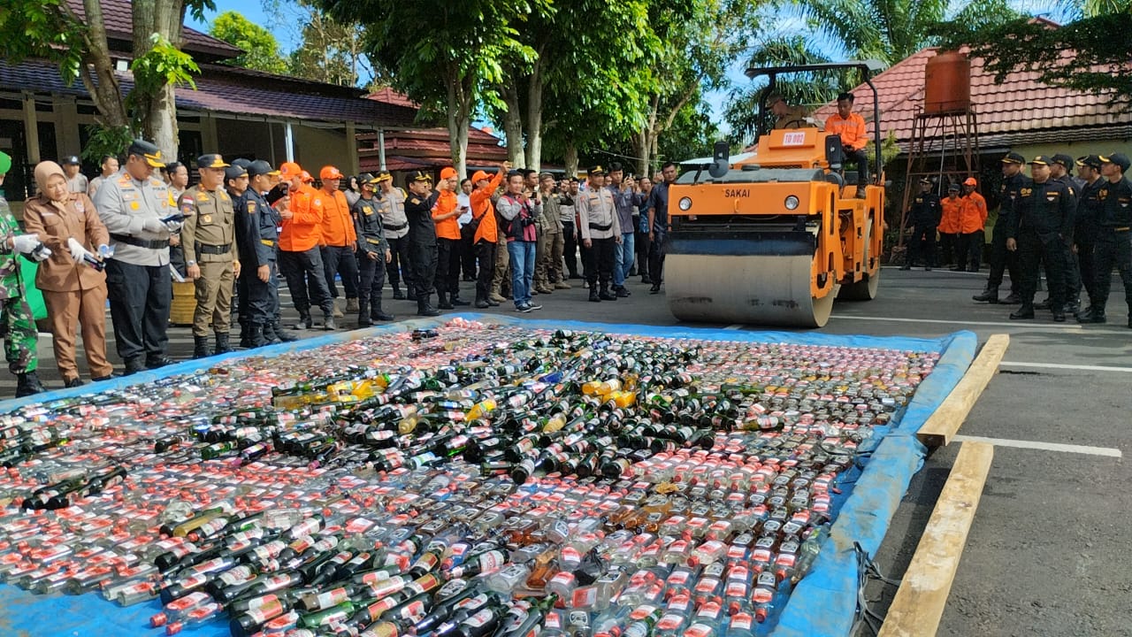 Polres Pagar Alam Gelar Pemusnahan Ops Pekat