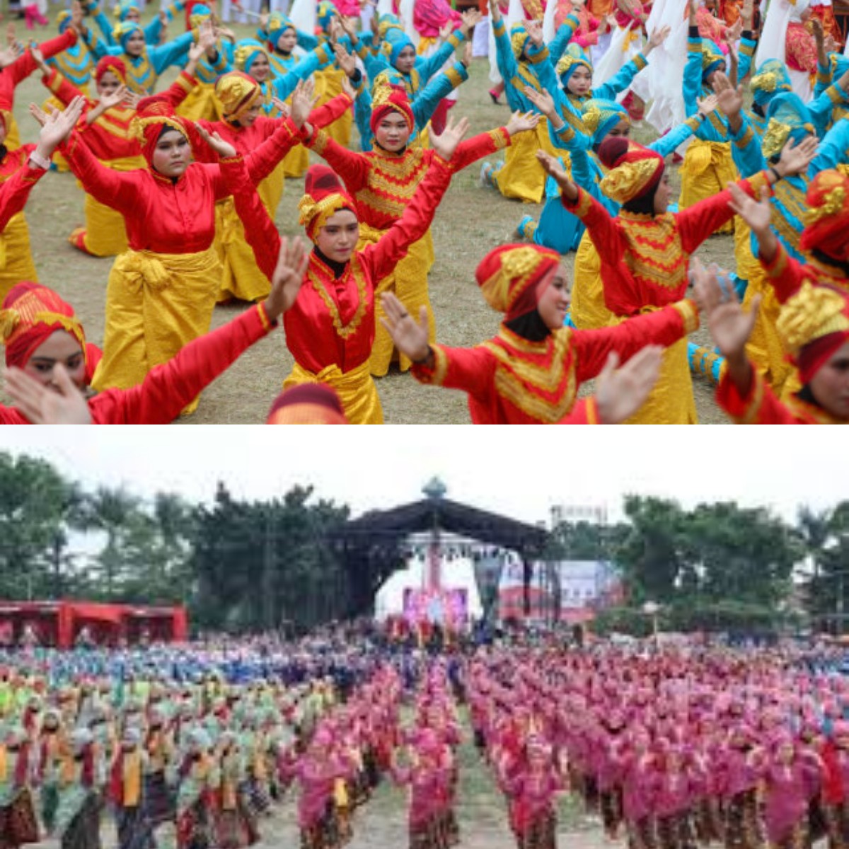 Yuk Rasakan Meriahnya Festival Tari Massal yang Menggetarkan Lapangan