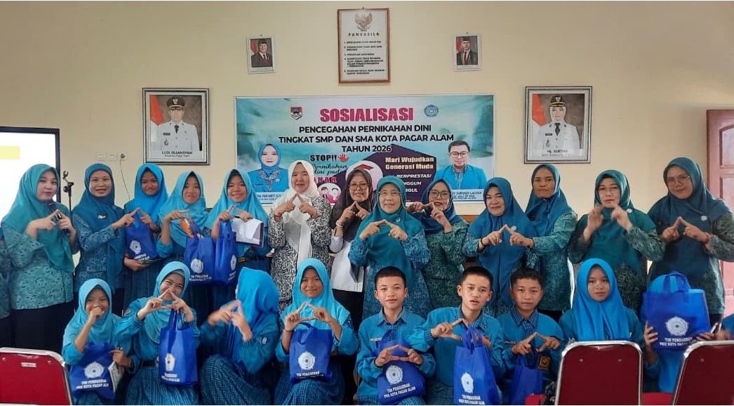 TP PKK Pagar Alam Edukasi Pelajar Cegah Pernikahan Dini