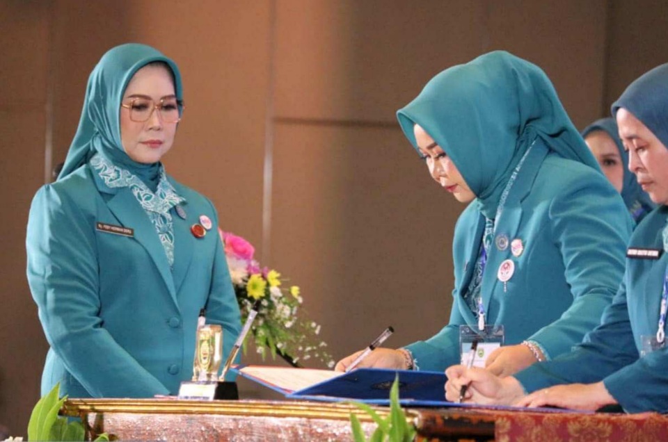 Hera Parianti Ludi Jabat Ketua TP-PKK Pagar Alam 