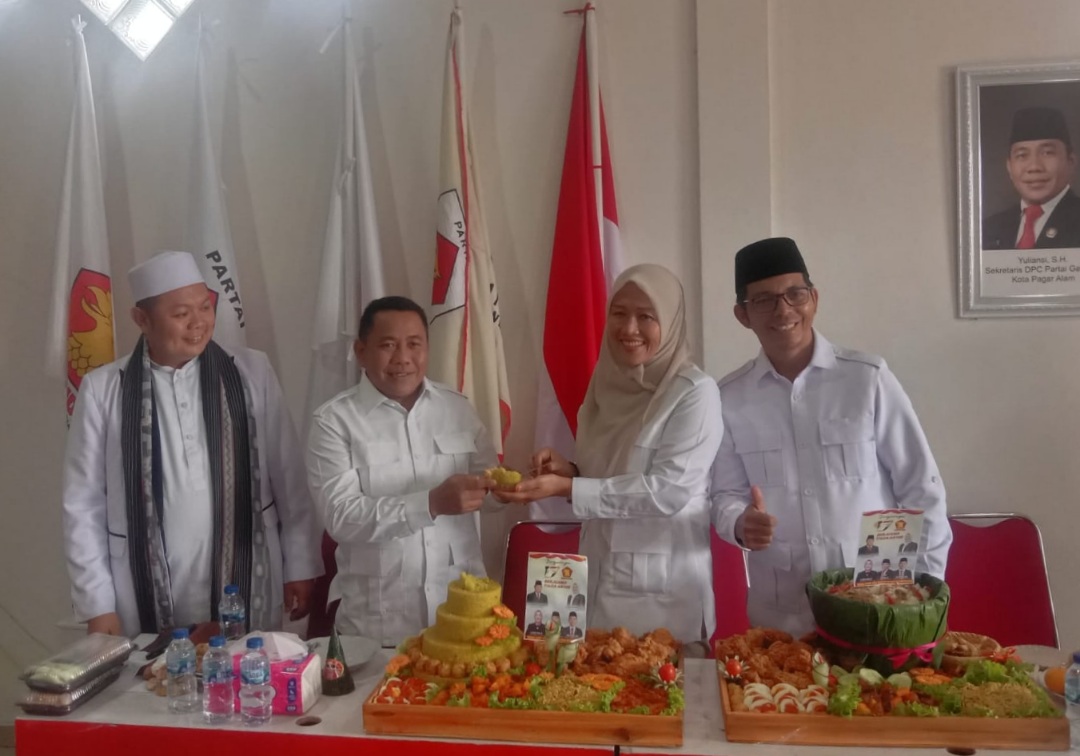 DPC Gerindra Pagar Alam Syukuran HUT ke-17, Perjuangkan Kesejahteraan Masyarakat