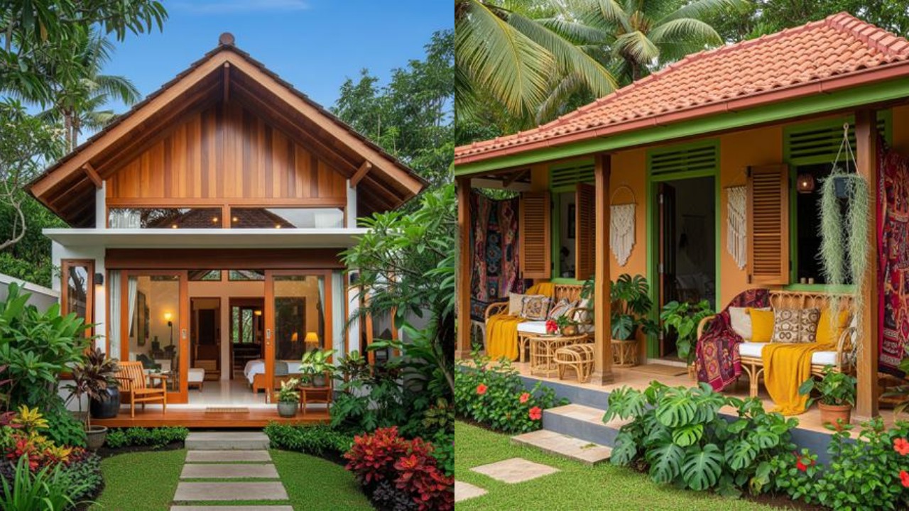 Inspirasi Desain Rumah Mungil Cantik dengan Nuansa Tropis yang Estetik!