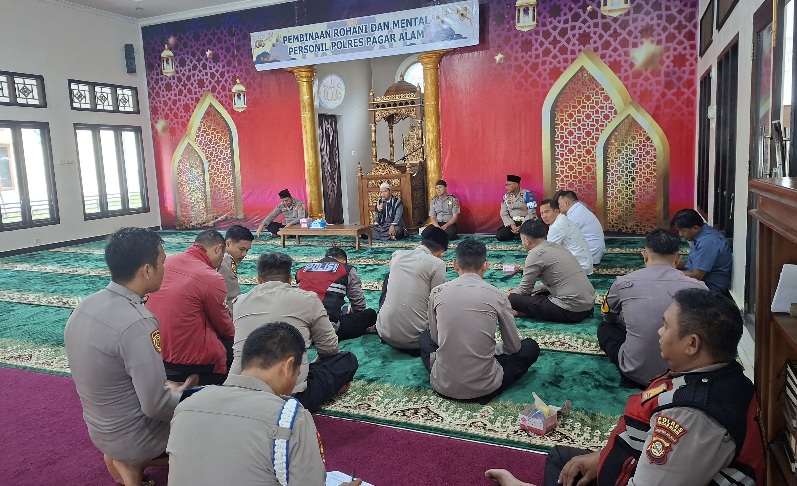 Binrohtal Jadi Wadah Perkuat Integritas Jajaran Polres Pagar Alam