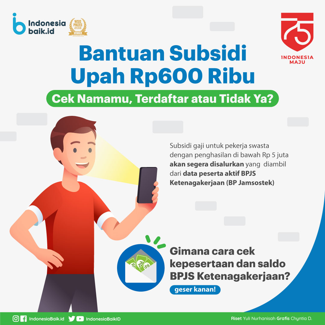 Cara Cek Penerima Bansos BPJS Ketenagakerjaan Rp. 600.000 pada 2023, Ini Syaratnya.