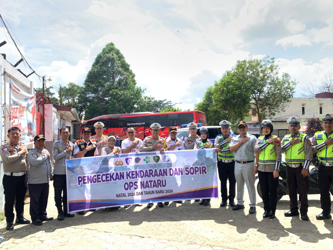 Jelang Libur Akhir Tahun, Polres Pagar Alam Pastikan Bus Layak Jalan dan Pengemudi Sehat