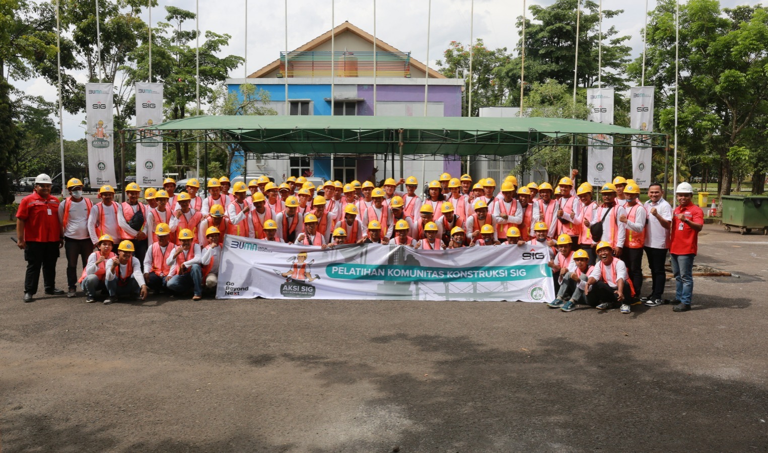 SIG Bersama Semen Baturaja, Menggelar Pelatihan Ahli Konstruksi di Kota Palembang