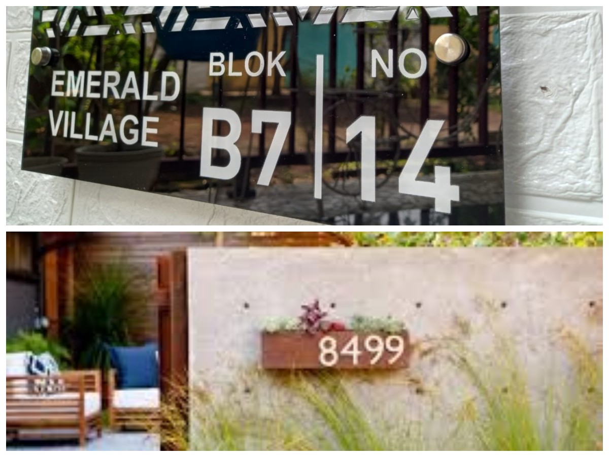 12 Ide Desain Nomor Rumah yang Estetik dan Berkarakter untuk Hunian Modern