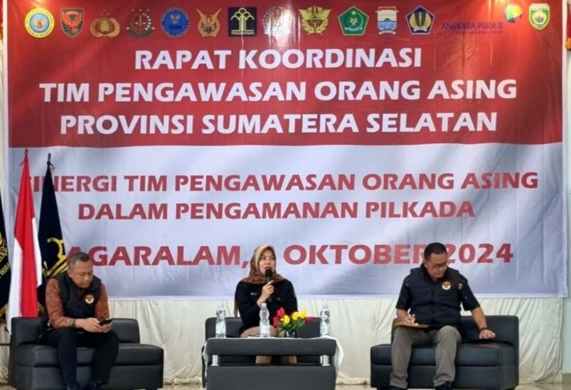 Hadiri Rapat TIMPORA Sumsel, Bawaslu Bersinergi Cegah Potensi Gangguan Pemilu 