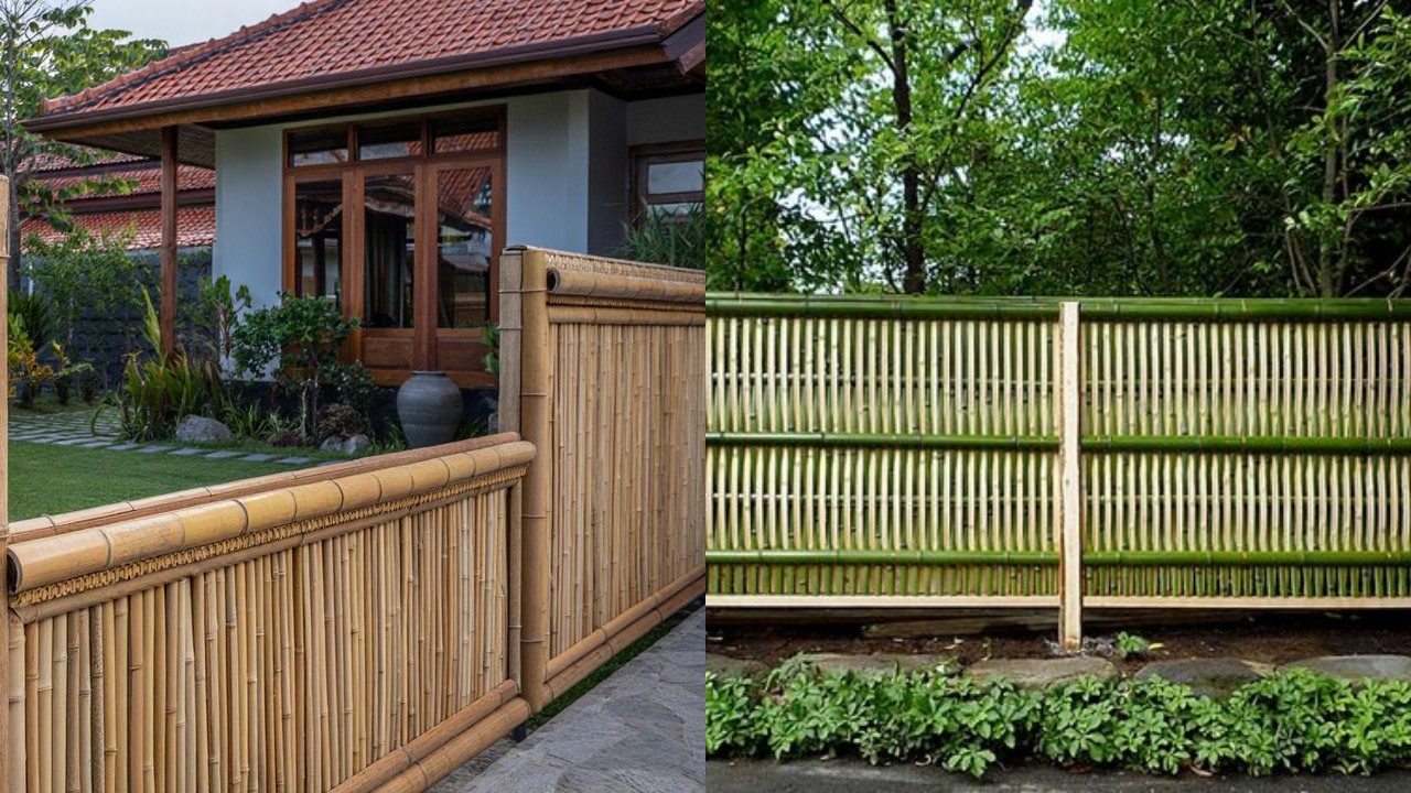 Model Pagar Rumah dari Bambu yang Unik, Sederhana dan Elegan!