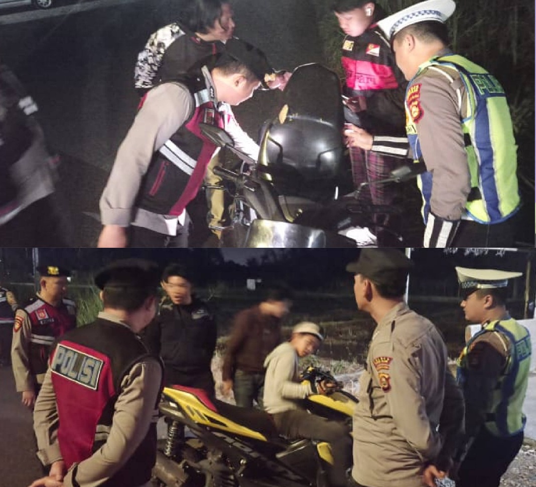 Giat KRYD Polres Pagar Alam Amankan Sajam dan Miras
