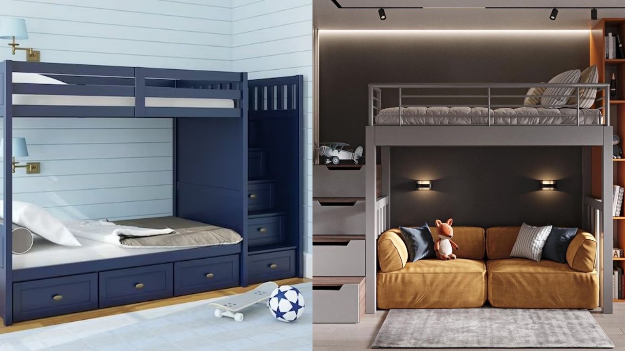 Tempat Tidur Tingkat Multifungsi, Cocok untuk Kamar Ukuran Kecil!