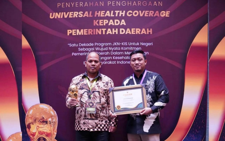 Wujudkan Perlindungan Kesehatan Masyarakat, Pemkot Pagar Alam Diganjar Penghargaan UHC