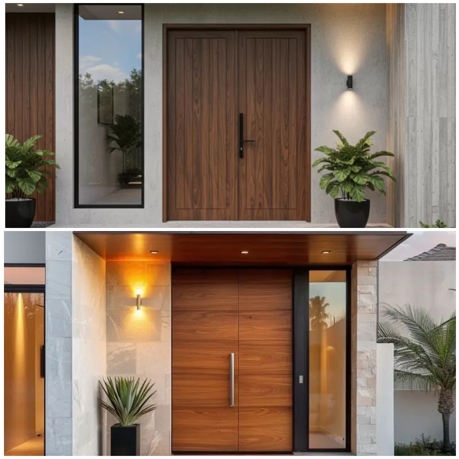 7 Inspirasi Pintu Kayu Minimalis Panel Tegas yang Bikin Rumah Auto Mewah!