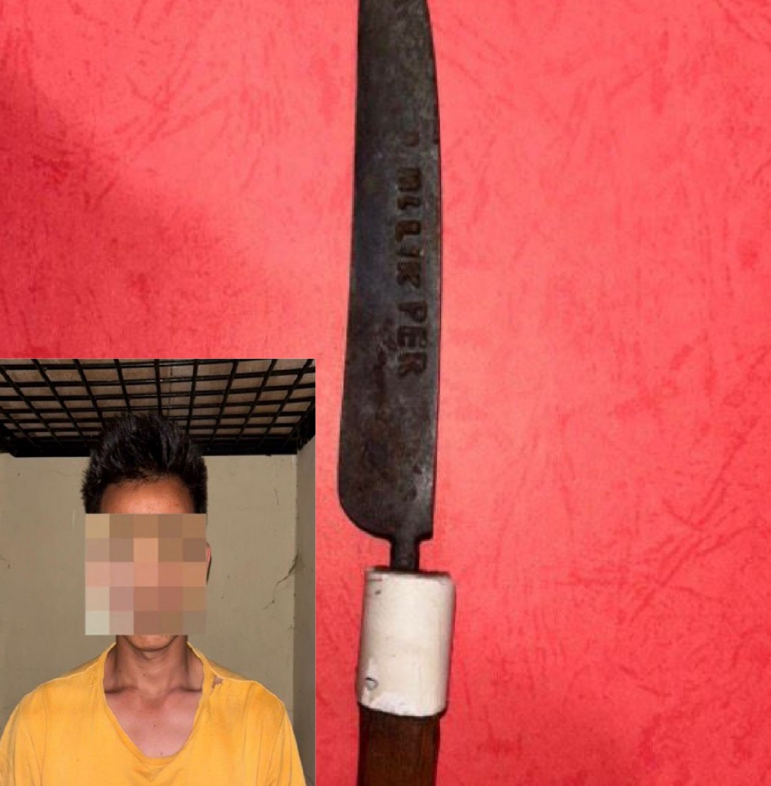 Bikin Onar Ditengah Yasinan Warga, Pemuda Ini Diamankan Beserta Sajamnya