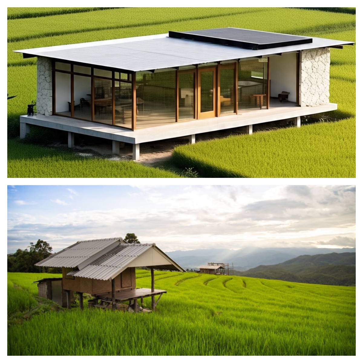 Desain Pondok Asri di Pinggir Sawah, Bikin Waktu Santai Setelah Bekerja Lebih Berkualitas