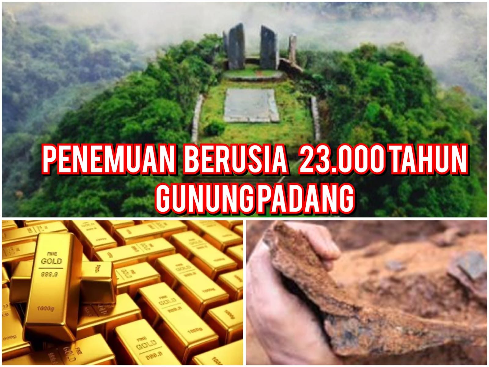 Temukan 3 Ton Logam Mulia Hingga Pasir Peredam Gempa, Bangsa Apa yang ada di Situs Gunung Padang?