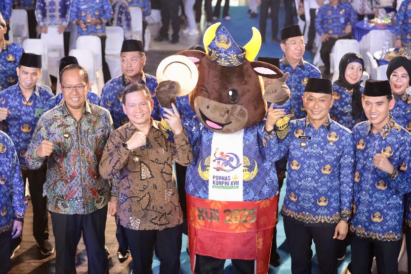 Launching Maskot PORNAS KORPRI XVII 2025, Sumsel Sukses Raih Prestasi