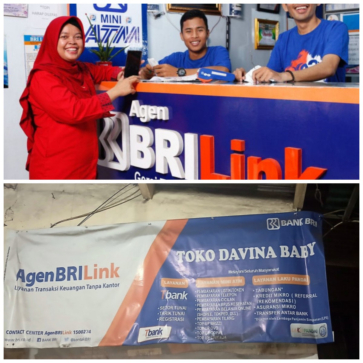 BRILink Bating Raya Talang Pangeran Permudah Pencairan PKH dengan Layanan Jemput Bola