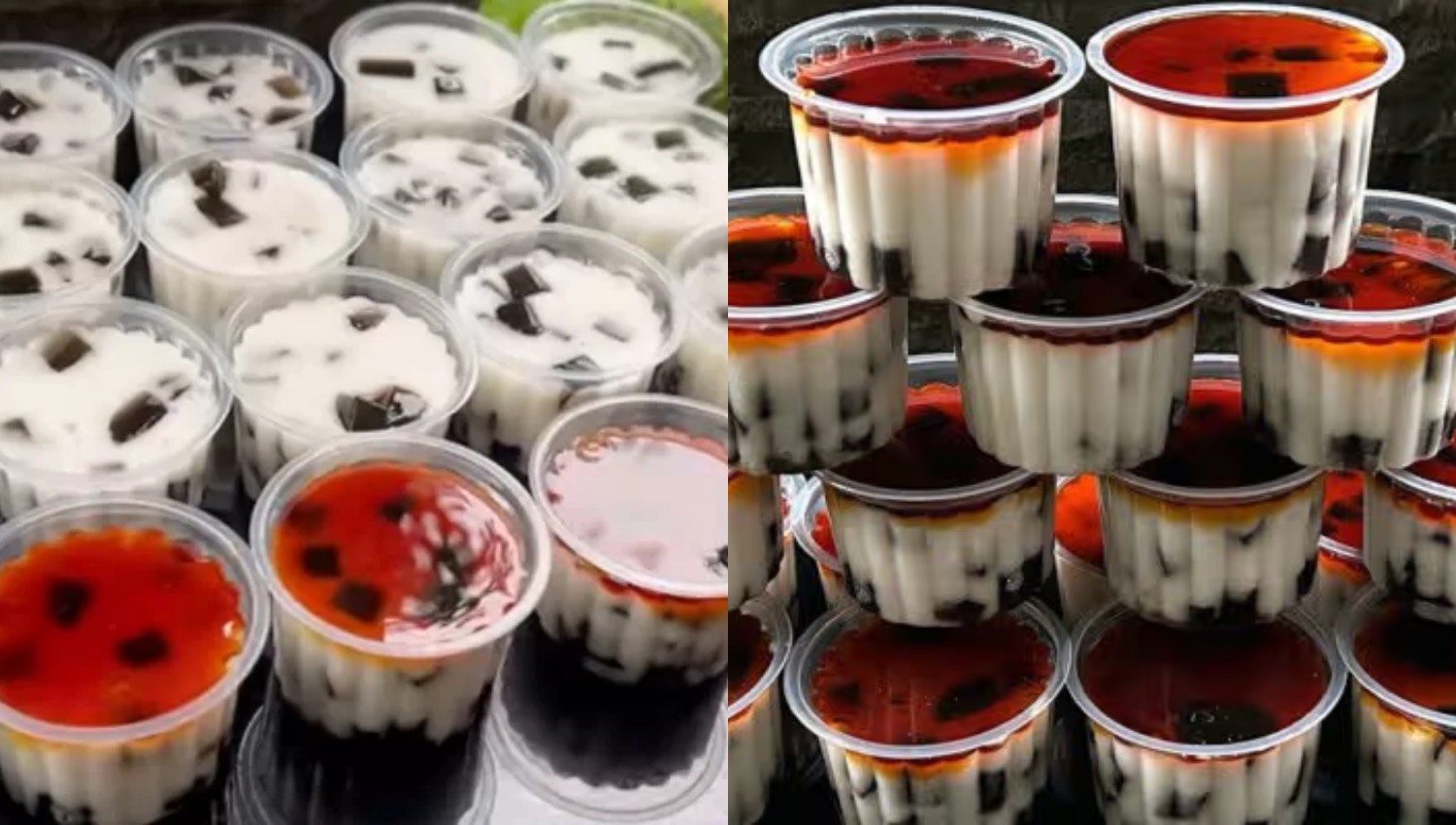 Nikmati Puding Cincau Lezat dengan Saus Gula Merah yang Meleleh di Mulut!