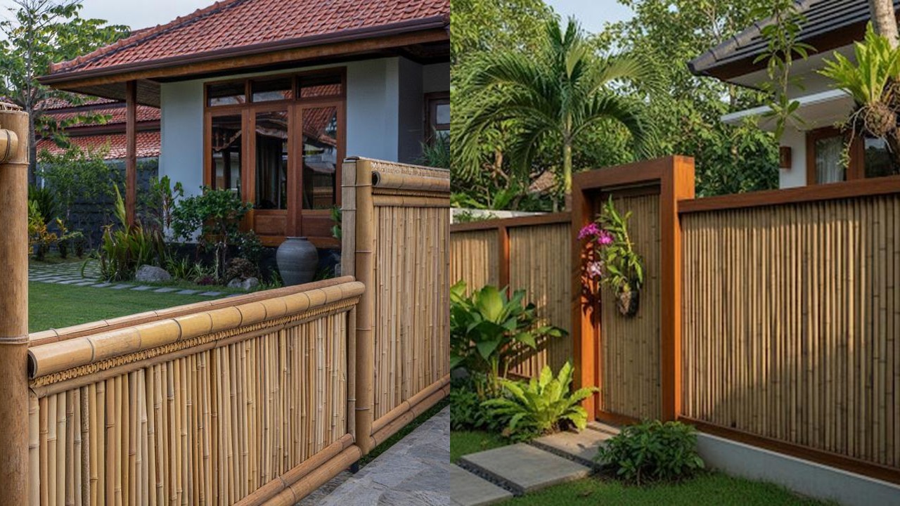 Inspirasi Desain Pagar Bambu Sederhana Depan Rumah yang Estetik dan Natural!