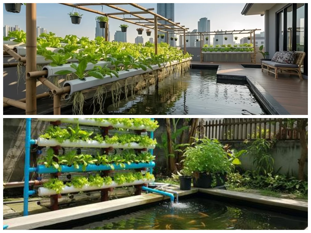 Kebun Sayur di Atas Kolam Ikan: Rumah Hijau Modern yang Menyatu dengan Alam