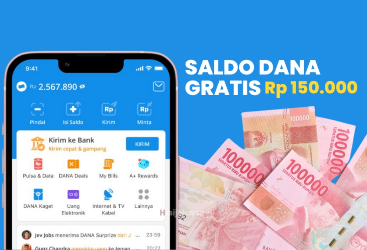 Klaim Saldo DANA Gratis Rp150 Ribu, Buruan Cek, Apa Kamu Sudah Dapatkan?