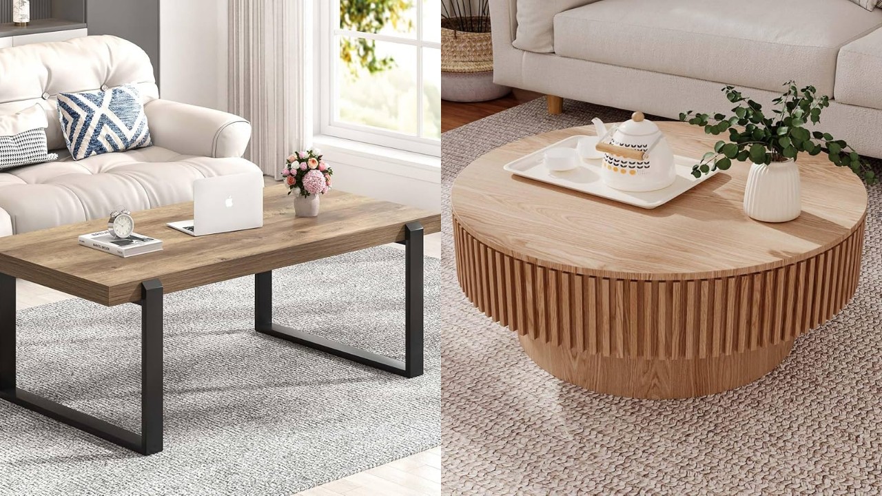 Meja Kayu Minimalis Sederhana tapi Mewah untuk Ruang Tamu Impian!
